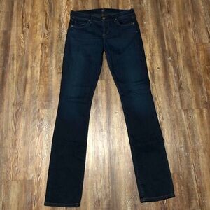 Citizens of Humanity Jeans Women's 27/28 Ava Low Rise Straight Leg Dark Wash